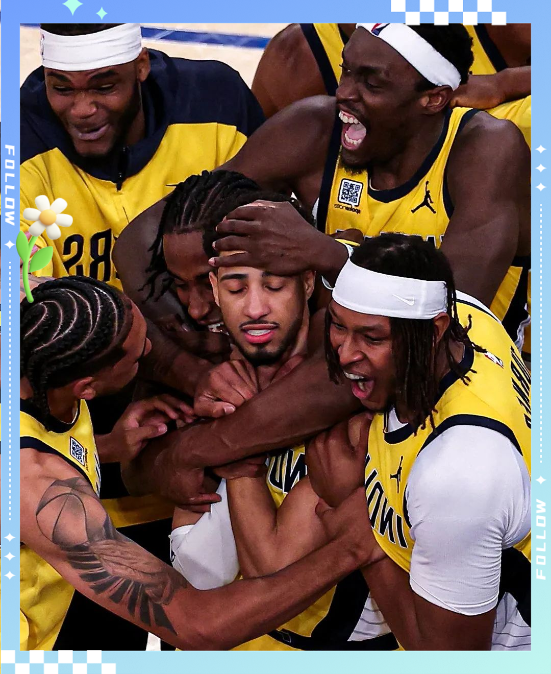 步行者队球员们展现团队力量,再下一城,气势如虹 步行者队球员们展现团队力量,再下一城,气势如虹